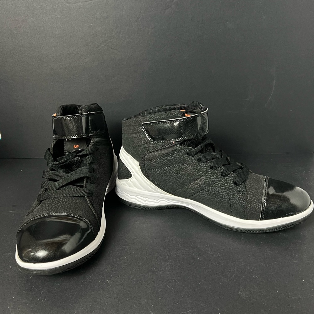 Rise Black Textured Men’s Sneakers Basketball shoes Size 8 new with box - Picture 7 of 11